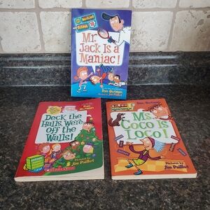 Dan Gutman my wierd school books lot of 3: Mr. Jack..,Ms. Coco..,Deck the halls